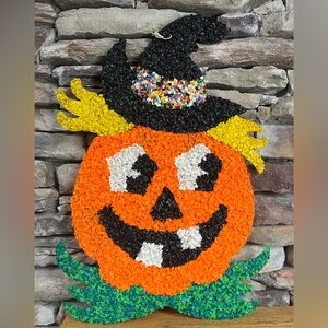 Vintage Popcorn Halloween Jack-o-lantern Pumpkin Decor